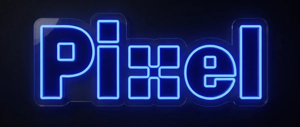 Pixel Fomu Cafe — geleverde neon sign